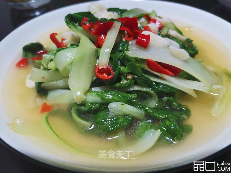 剁辣椒炒小白菜
