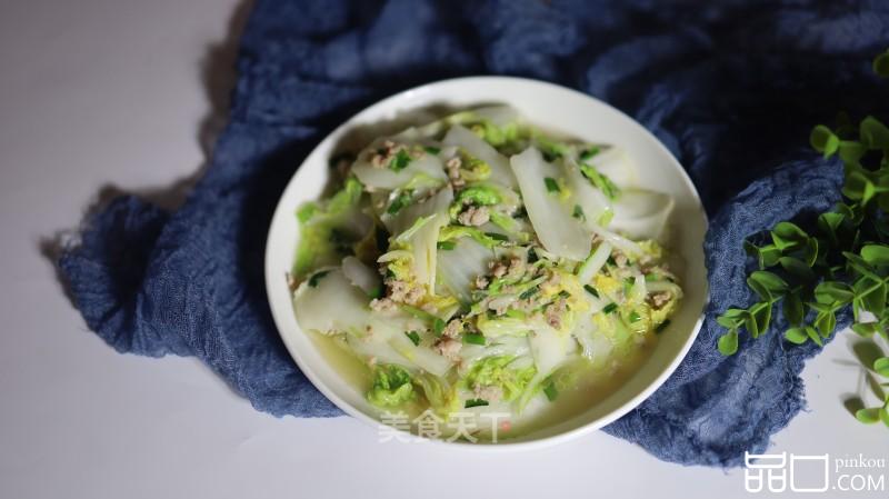 肉末韭菜炒白菜