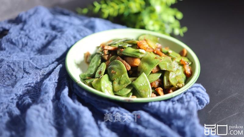 肉片炒扁豆