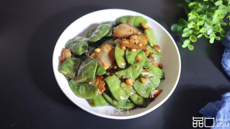 蒜香五花肉炒扁豆