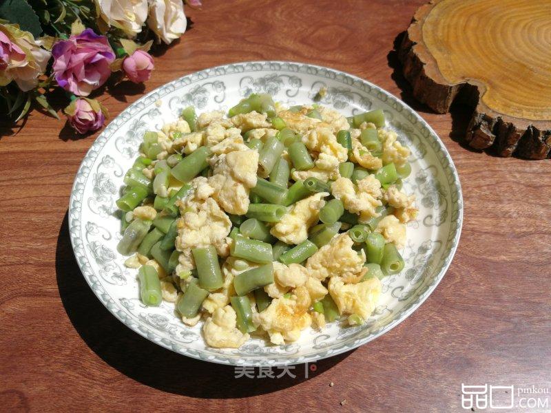 八月豇炒蛋