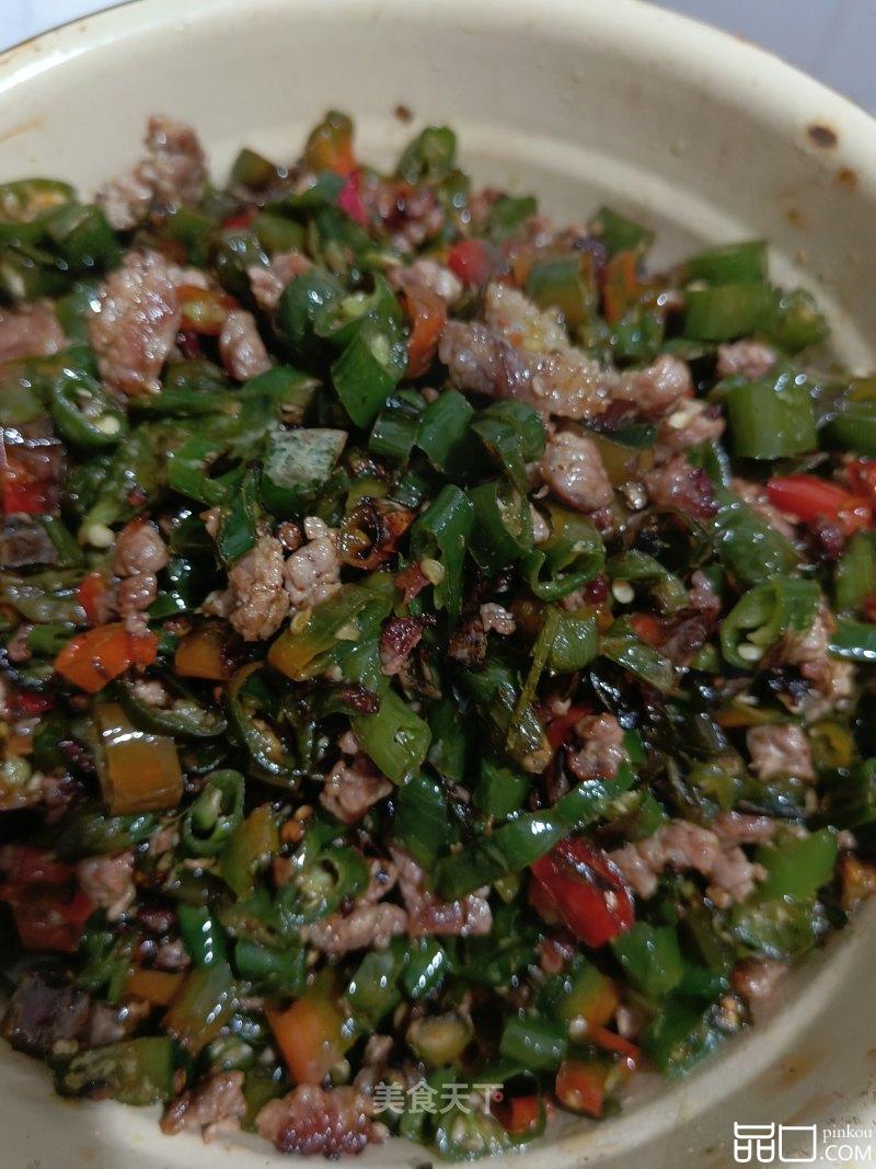 青椒肉碎