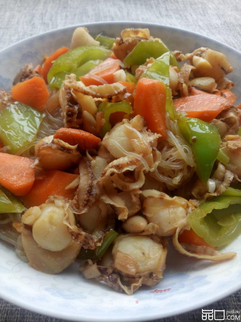 青椒胡萝卜炒扇贝