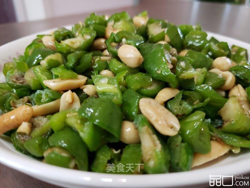 尖椒炒花生米