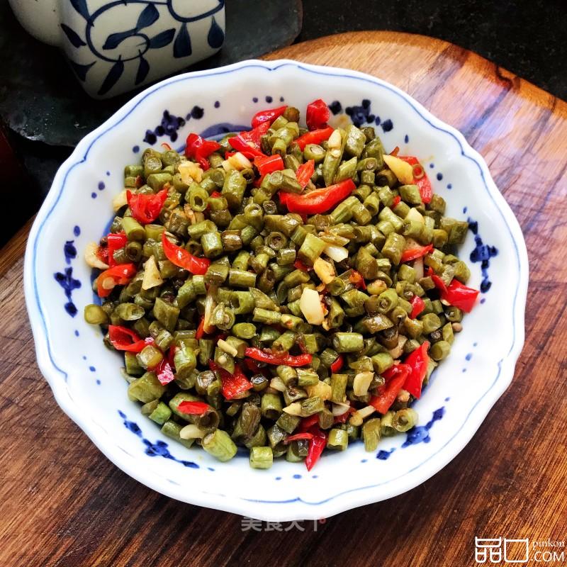 红辣椒炒酸豆角