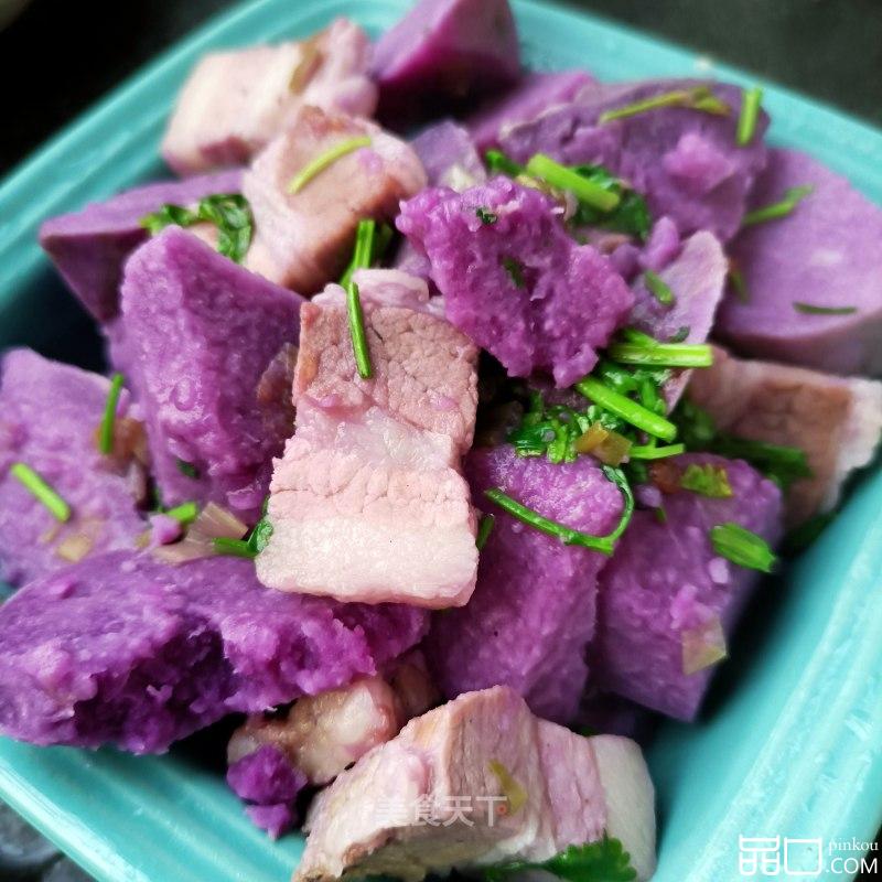 回锅肉炖紫山药