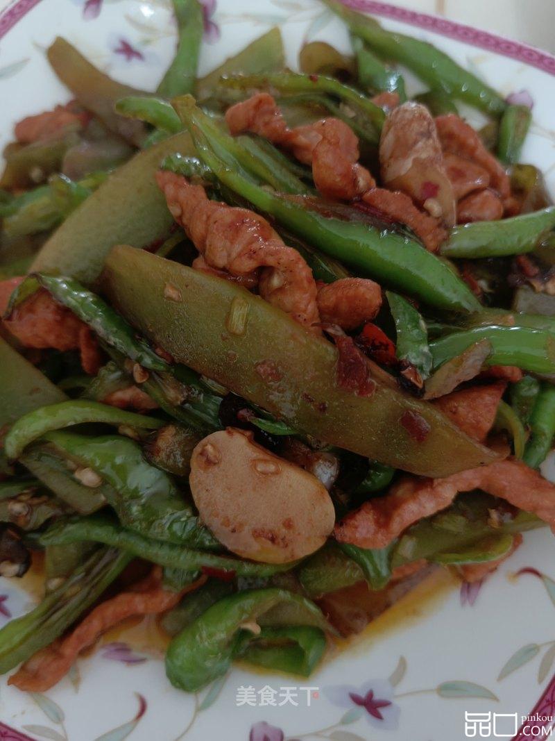 青椒莴笋肉片