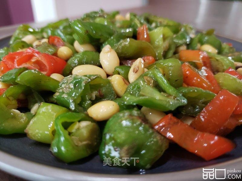 尖椒炒黄豆