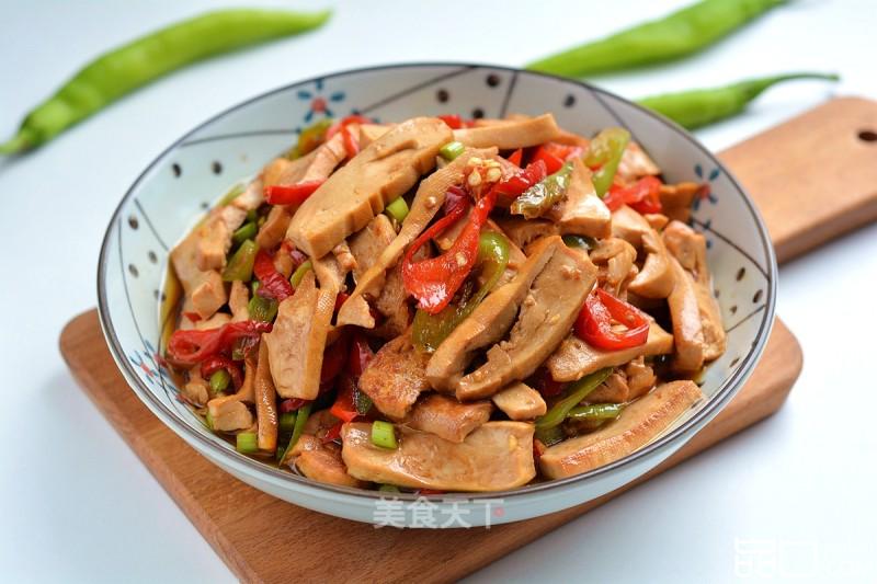 清脂能量素菜之双椒炒香干