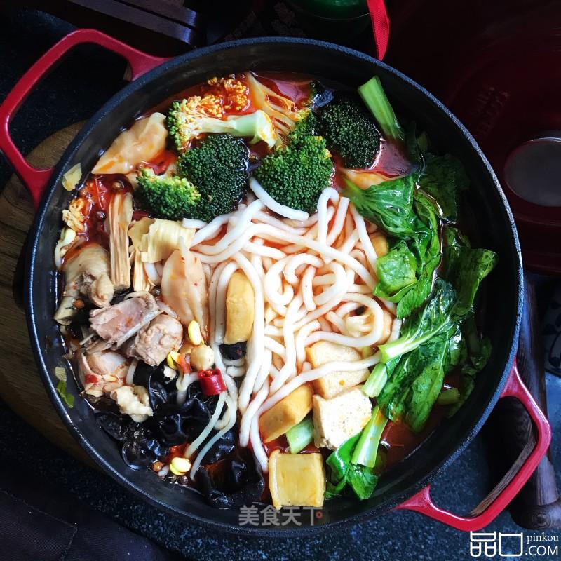 香辣鸡块炖时蔬
