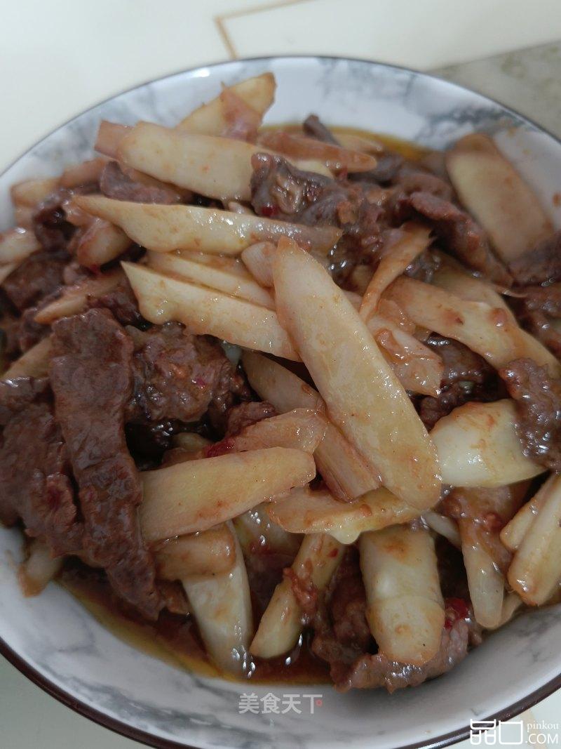 牛肉炒嫩姜