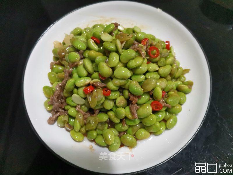 牛肉烧毛豆