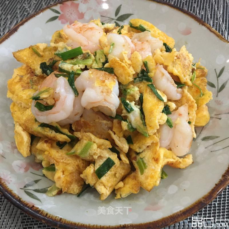 鸡蛋香煎虾仁