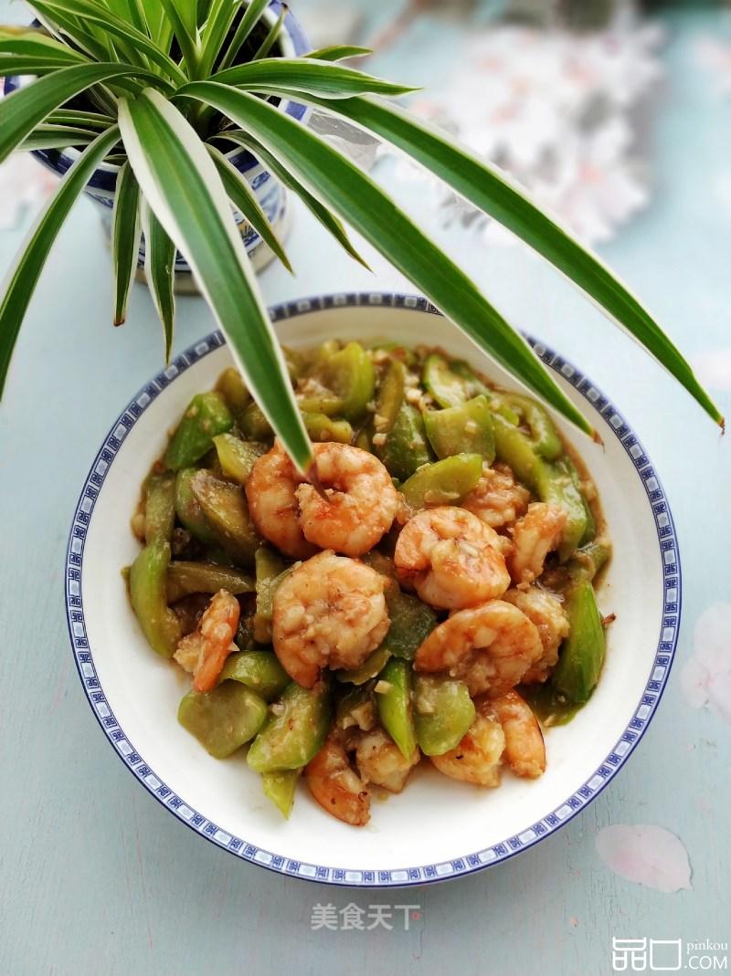 虾仁炒丝瓜