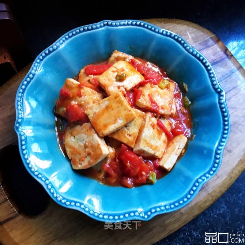 番茄炒黑豆腐