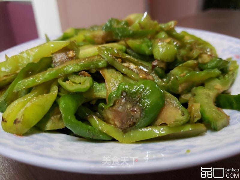 尖椒炒苦瓜