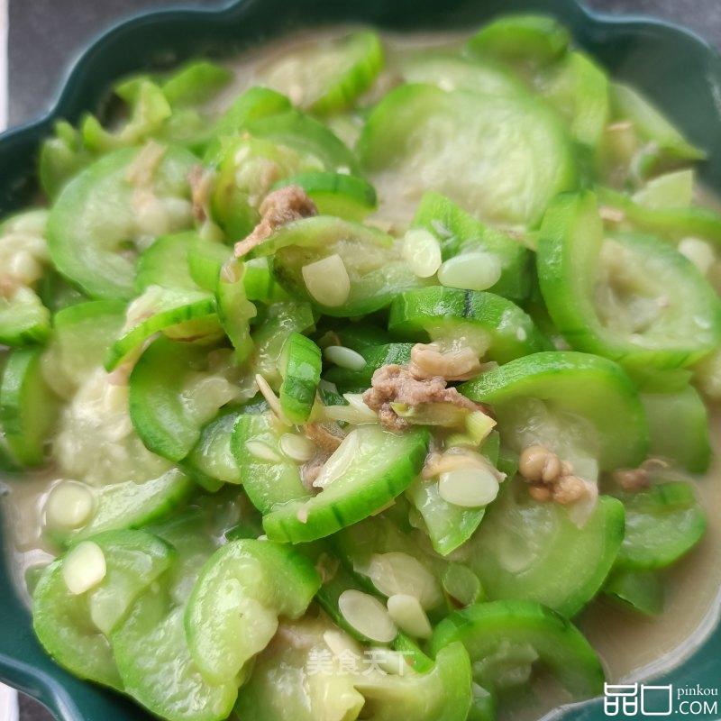 丝瓜炒海参花