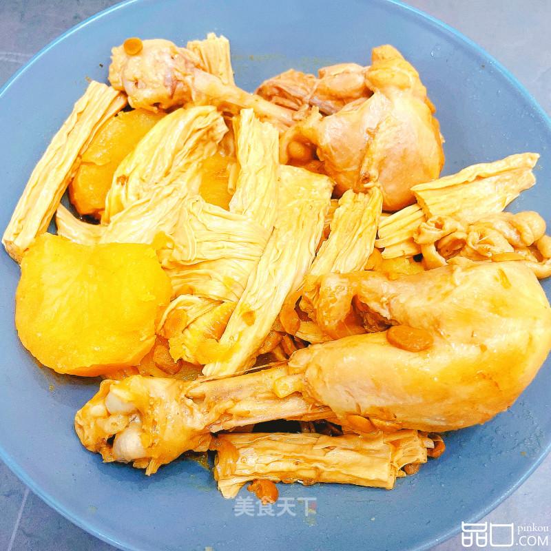 卤鸡腿腐竹土豆