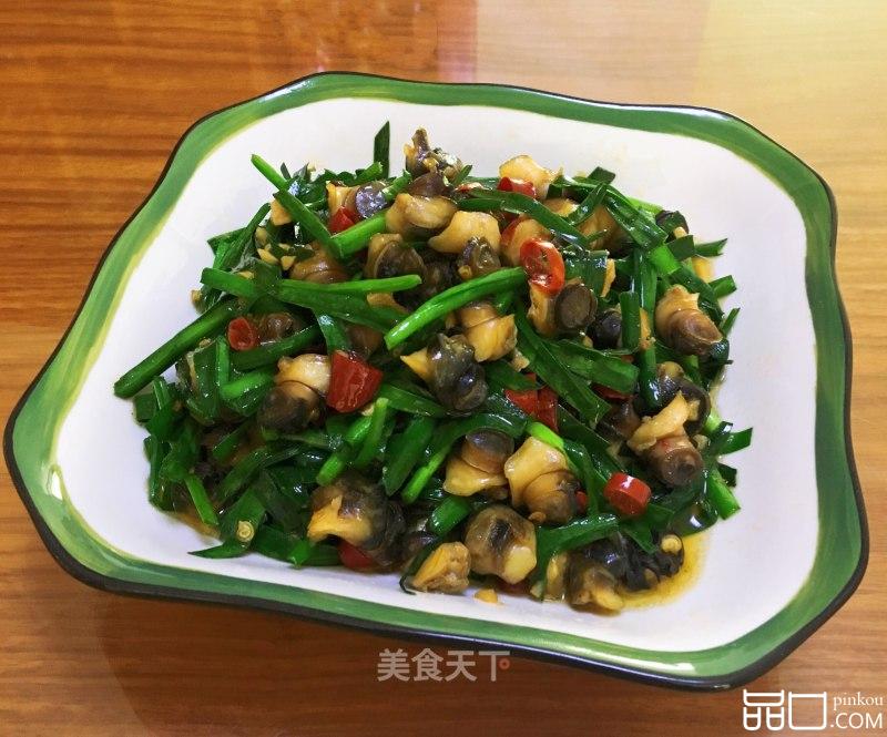 韭菜炒螺蛳肉