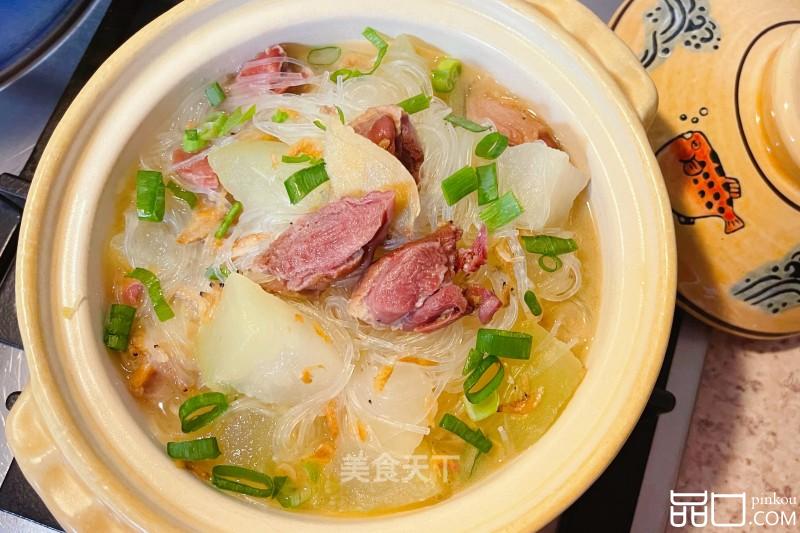 冬瓜腊鸭粉丝煲