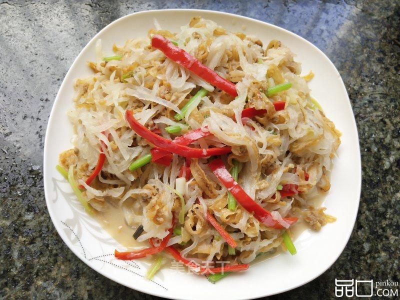 干贝边炒萝卜丝