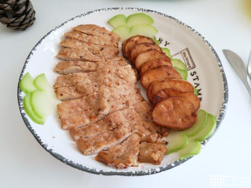 炸鸡排杏鲍菇