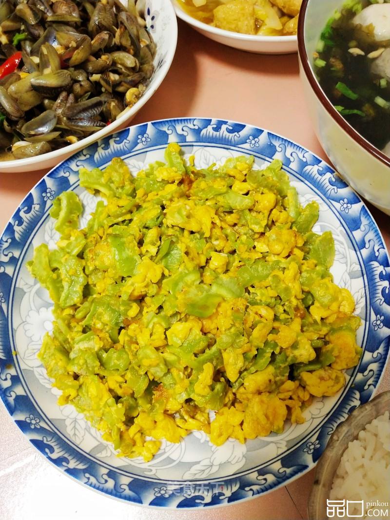 简单家常菜美味又下饭的苦瓜炒鸡蛋