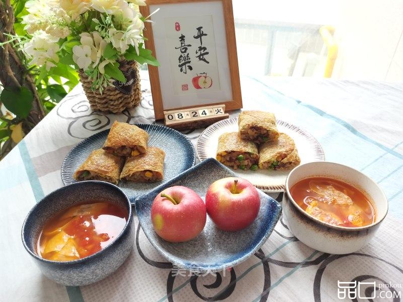 腐皮糯米卷