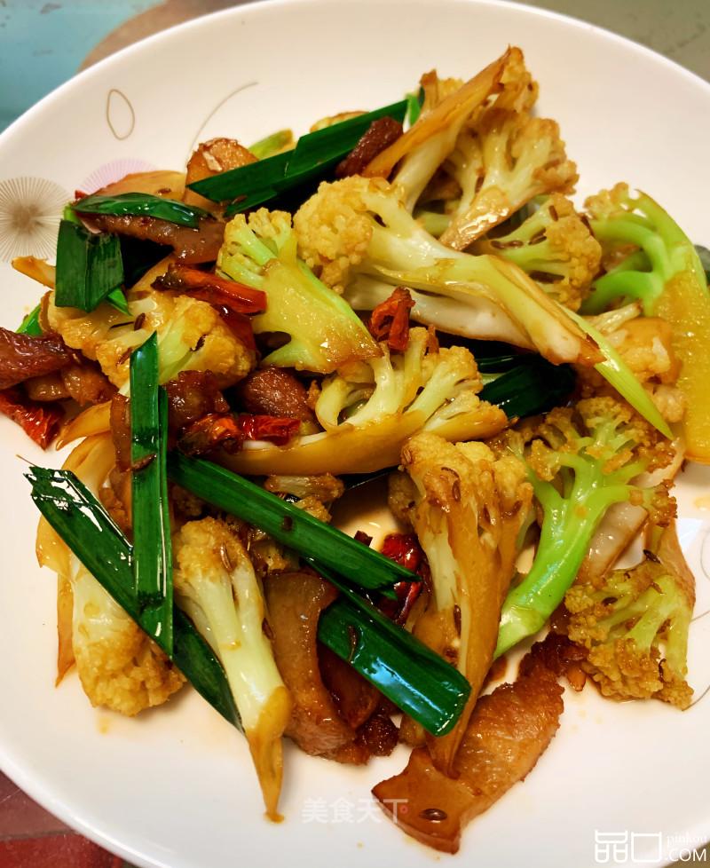 孜然味花菜