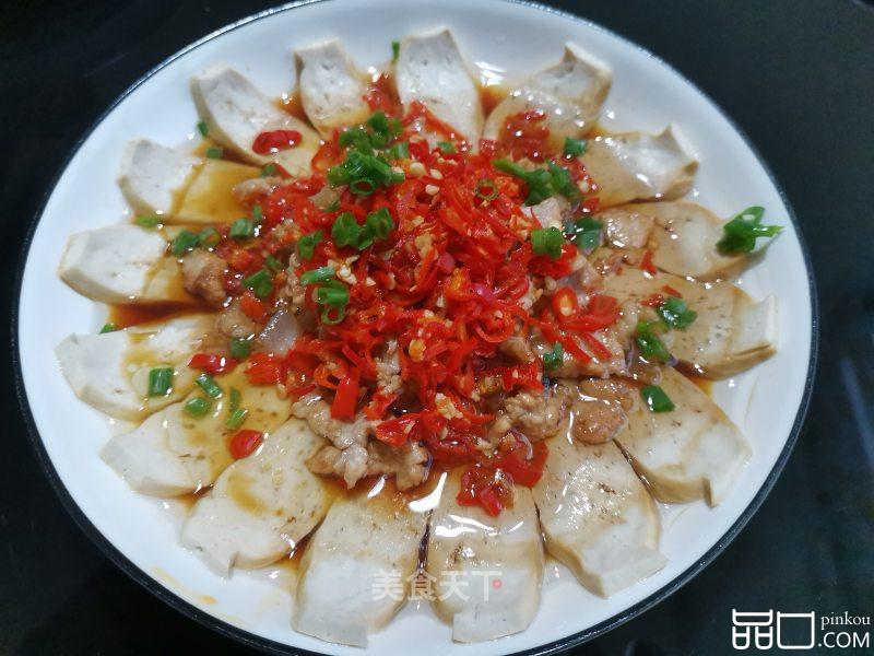 肉片蒸豆腐