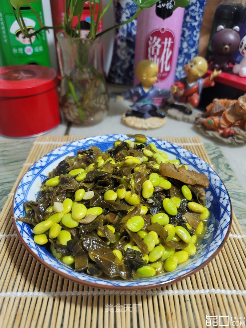 酸菜烧毛豆