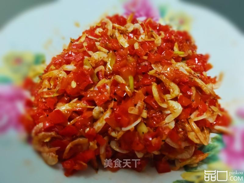 虾皮炒辣椒末
