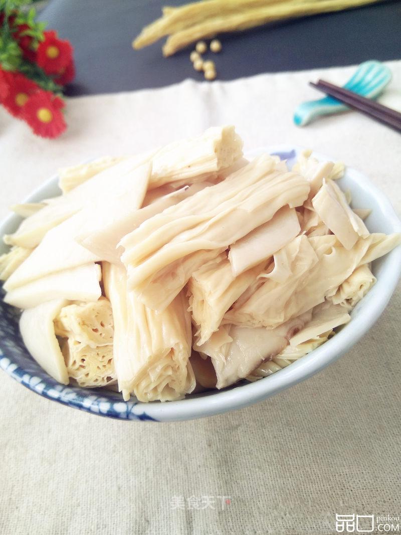 腐竹炒杏鲍菇 