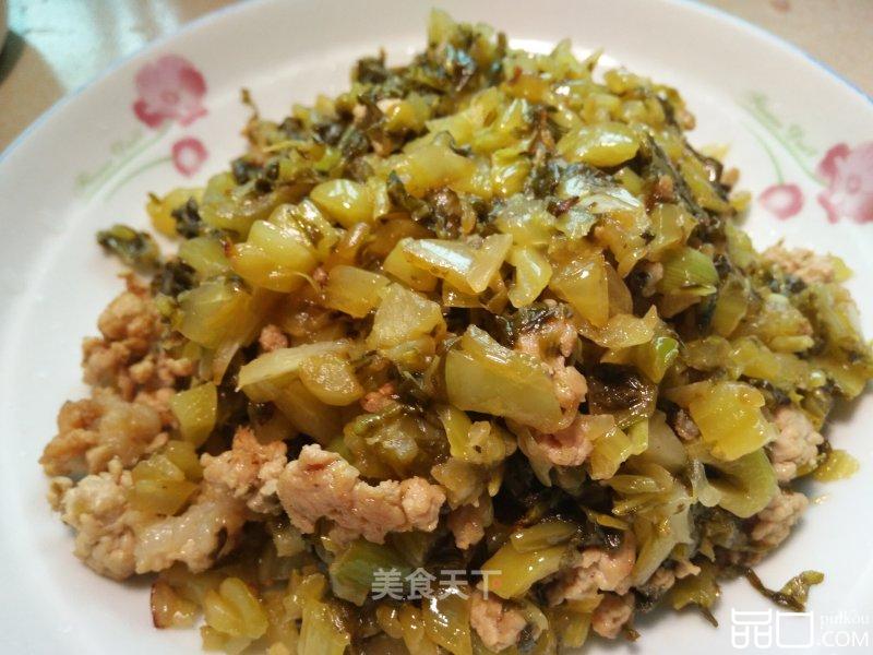 酸菜炒肉末