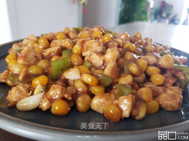玉米粒炒鸡丁