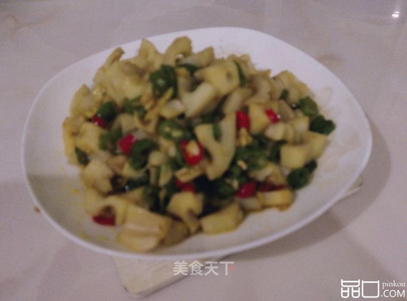 双椒藕丁