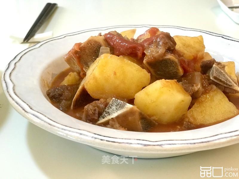 番茄炖牛脖骨
