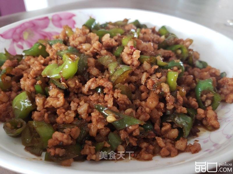尖椒炒肉末