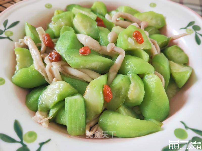 白玉菇炒丝瓜