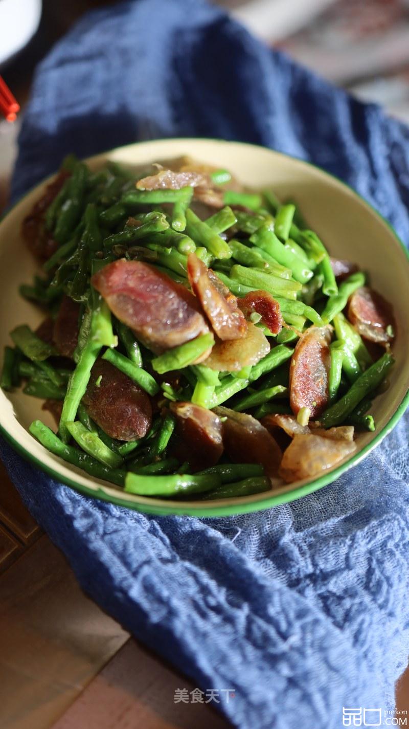 香肠炒豆角