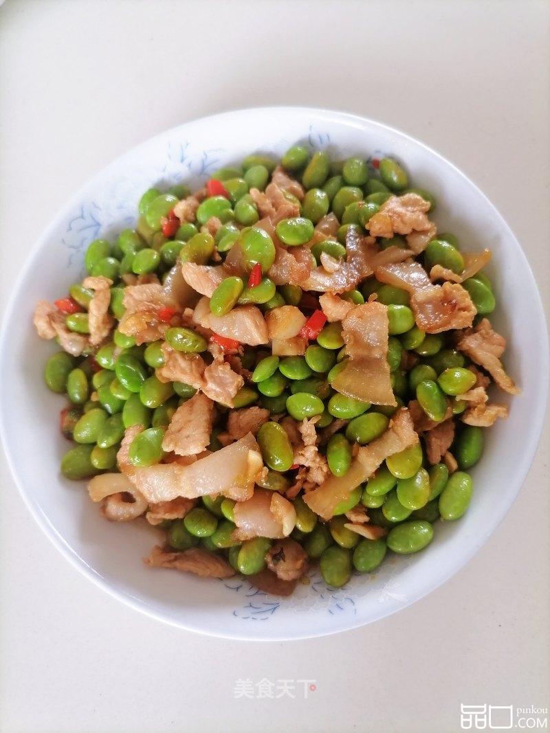 毛豆炒肉