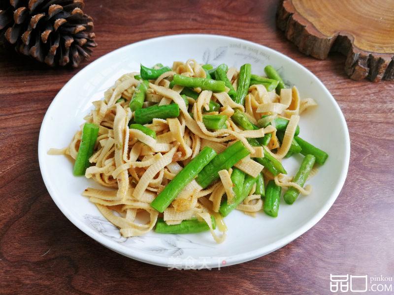 豇豆炒千张