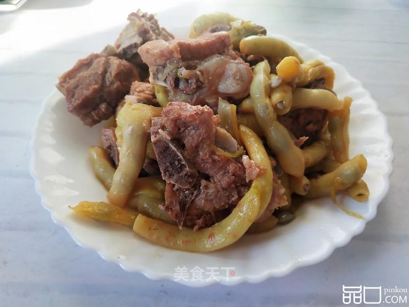 黄金勾豆角炖排骨