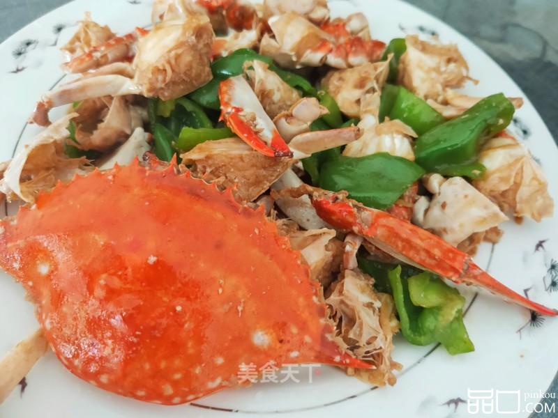 梭子蟹炒青椒
