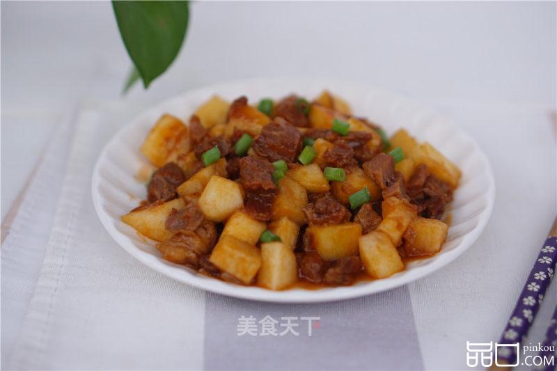 苹果牛肉粒
