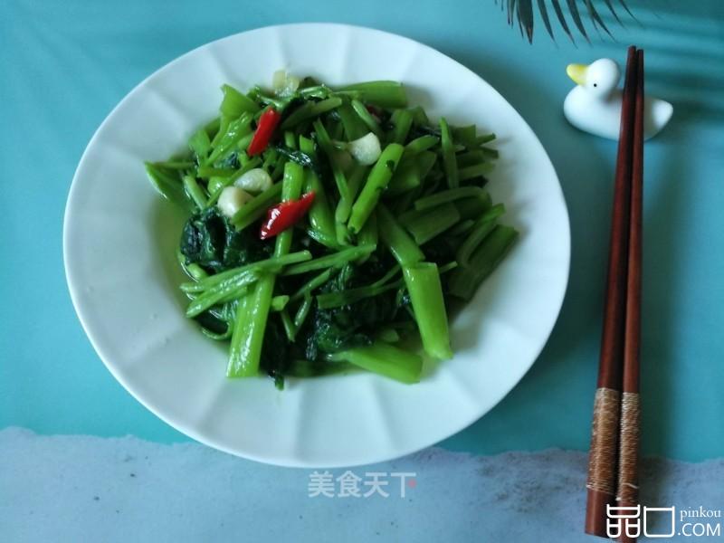 空心菜这样处理，炒出来碧绿嫩滑不发黑