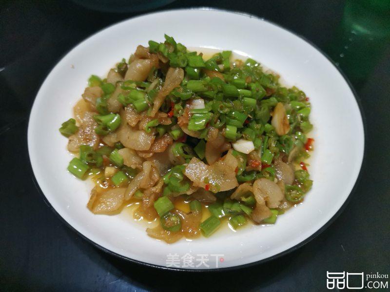 油渣炒空心菜梗