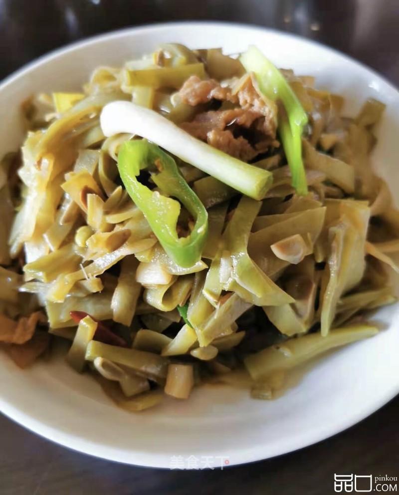 猪油渣炒扁豆