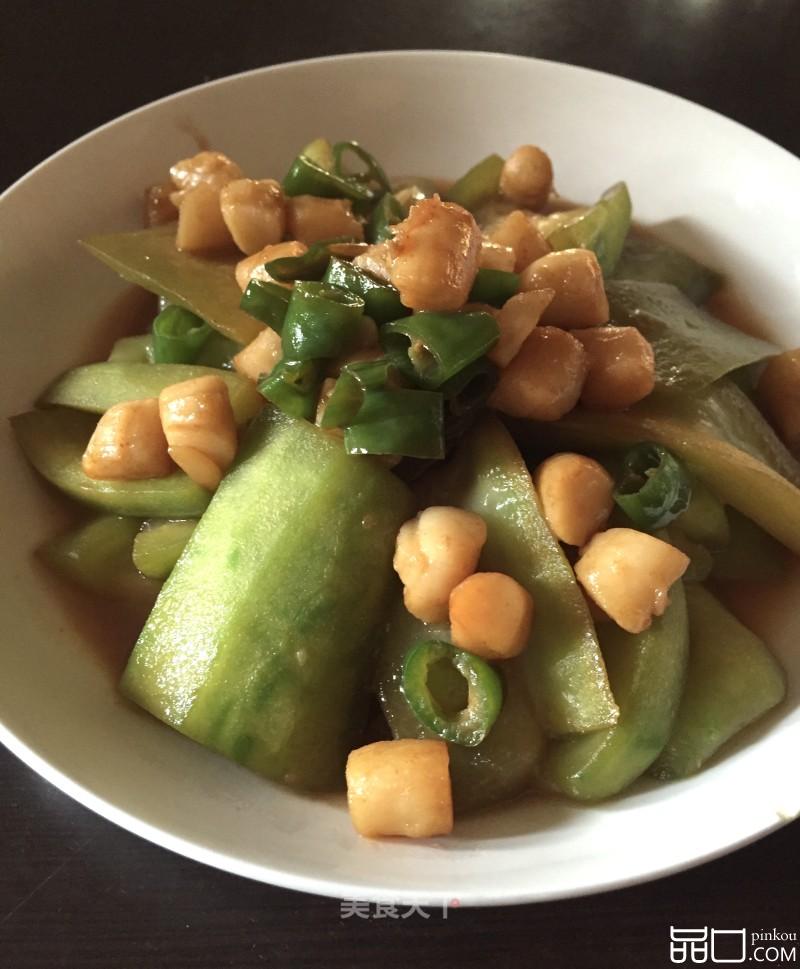 丝瓜炒鲜贝