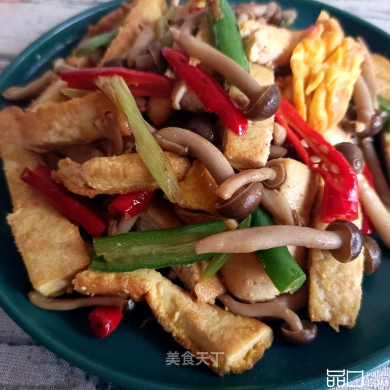 蟹味菇炒豆腐